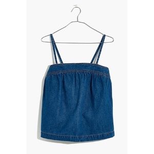 Madewell Denim Convertible Tie-Back Top
